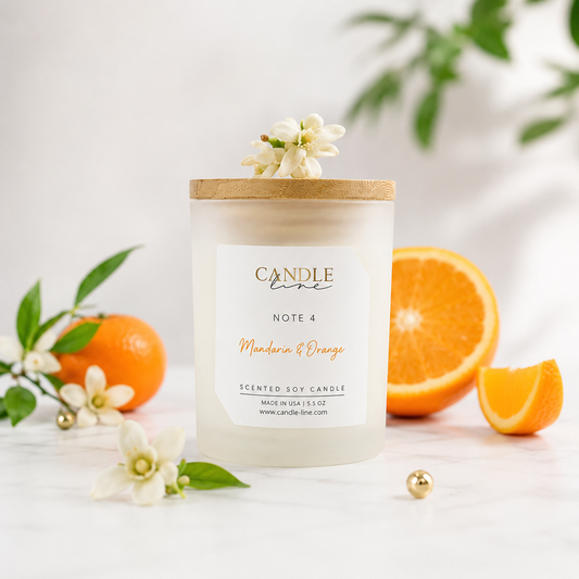 Note 4 – Hand-Poured Soy Candle | Soft Floral & Musky Notes | Elegant Home Fragrance