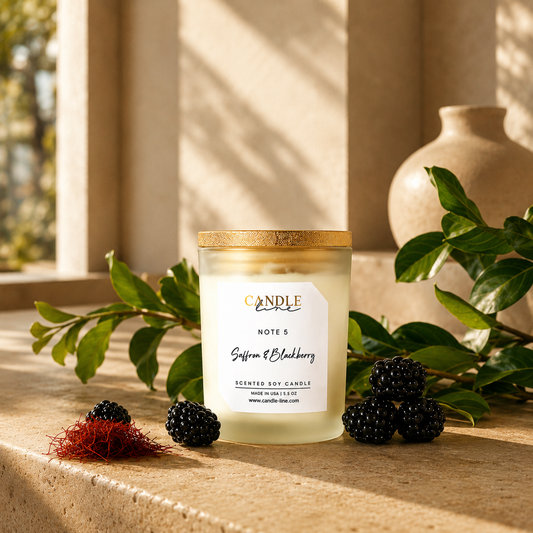 Note 5 – Hand-Poured Soy Candle | Warm Resin & Smooth Woods | Luxury Ambient Scent